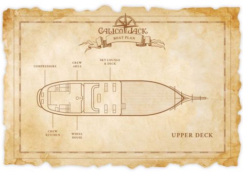 Upper deck on calico jack liveaboard