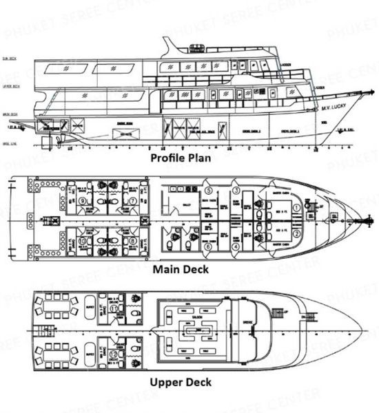 Lucky marine liveaboard layout