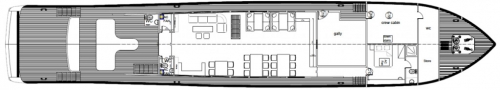 Main deck MY Blue
