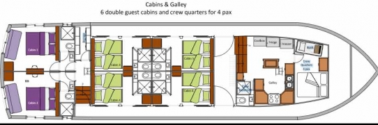 Merdeka 3 Layout below deck