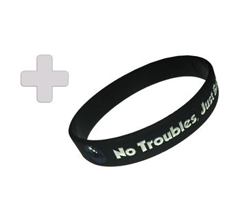 Free dive no troubles just bubbles wristband